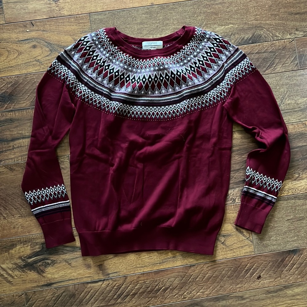Esprit Organic German Christmas Sweater small